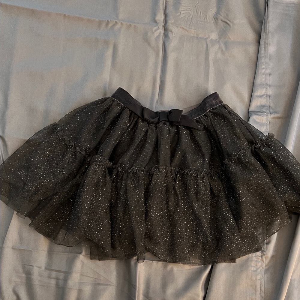 H&M Black Glitter Tulle Skirt - 3T/4